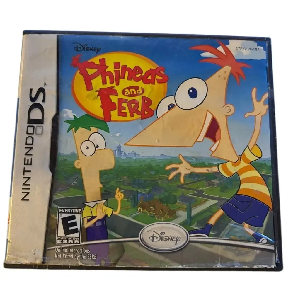 Phineas and Ferb Nintendo DS Replacement Case & Cover Art Only NO GAME